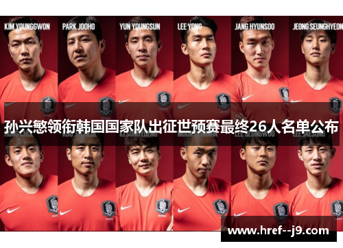 孙兴慜领衔韩国国家队出征世预赛最终26人名单公布